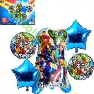 Кульки повітряні набір фольговані Мстителі (5)