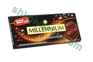 Шоколад Millenium пористий Чорний 90гр