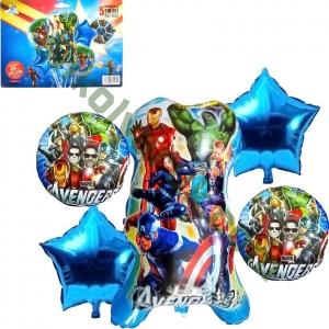 Кульки повітряні набір фольговані Мстителі (5)